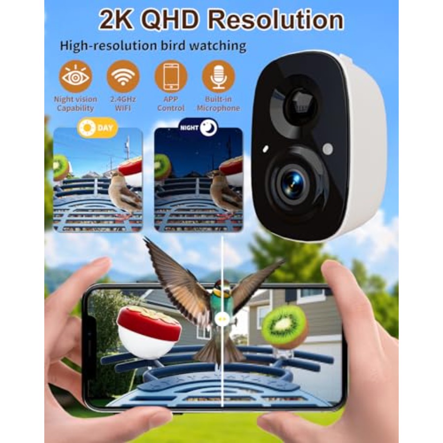 Smart Bird Feeder with 2K Came - مراجعة Smart Bird Feeder Camera وسعره
