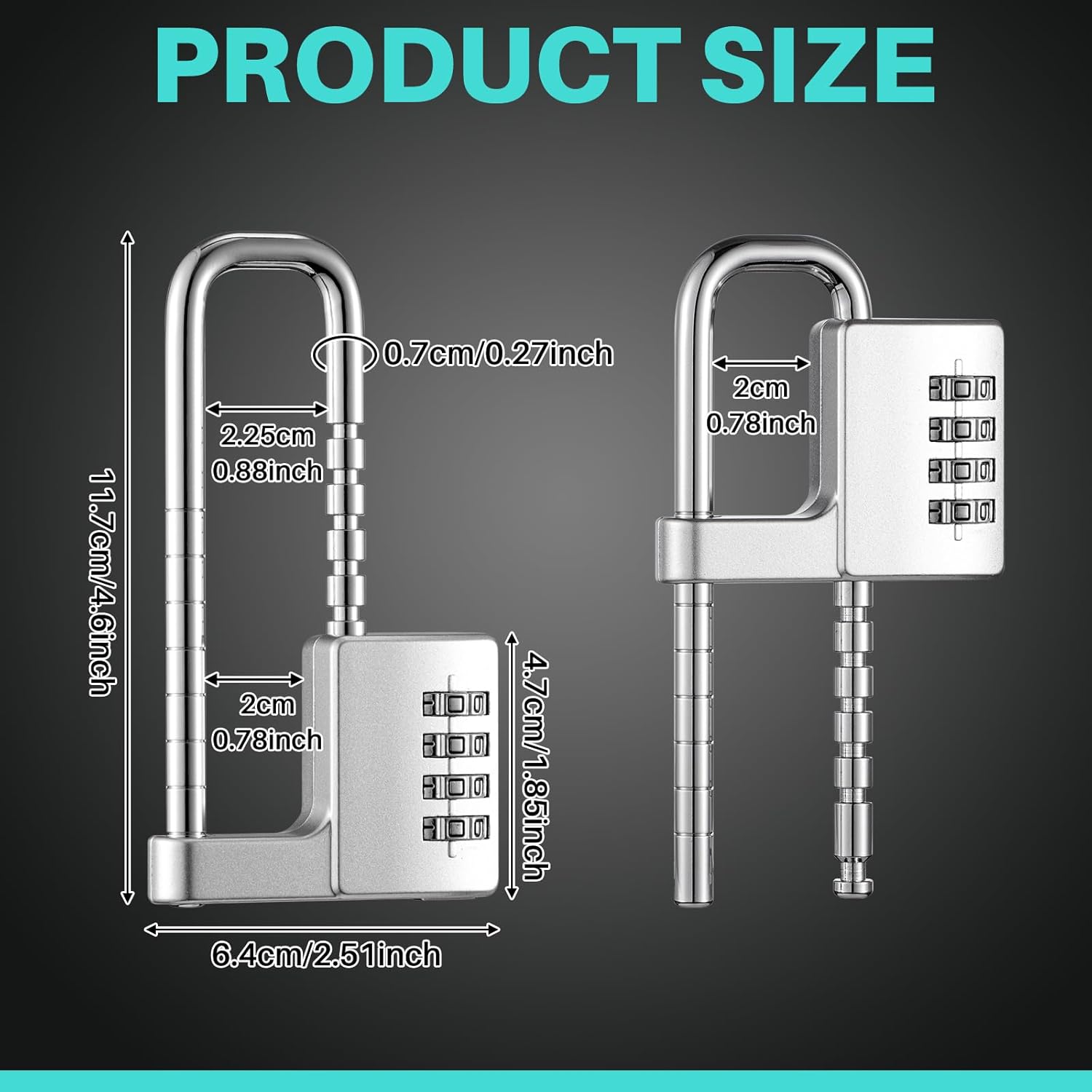 4 Digit Combination Cabinet Lo - مراجعة Smart Garden Gate Lock وسعره