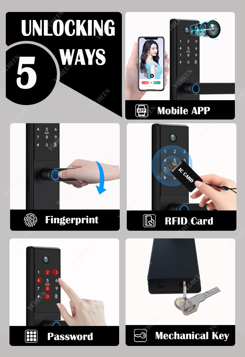 Tuya Wifi Digital Electronic S - مراجعة Smart Garden Gate Lock وسعره
