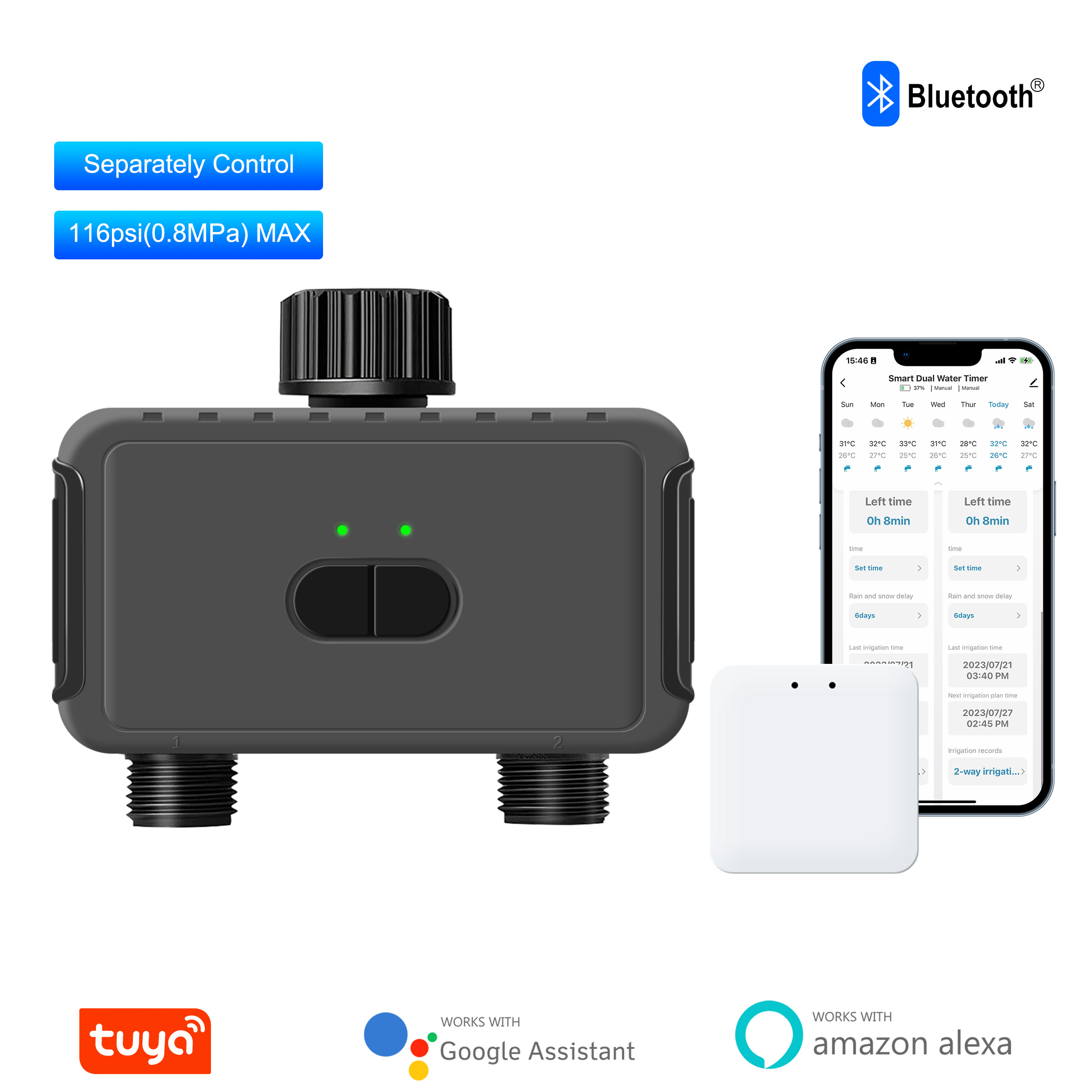KEMEK Smart Programmable Sprin - مراجعة Smart Garden Water Features وسعره