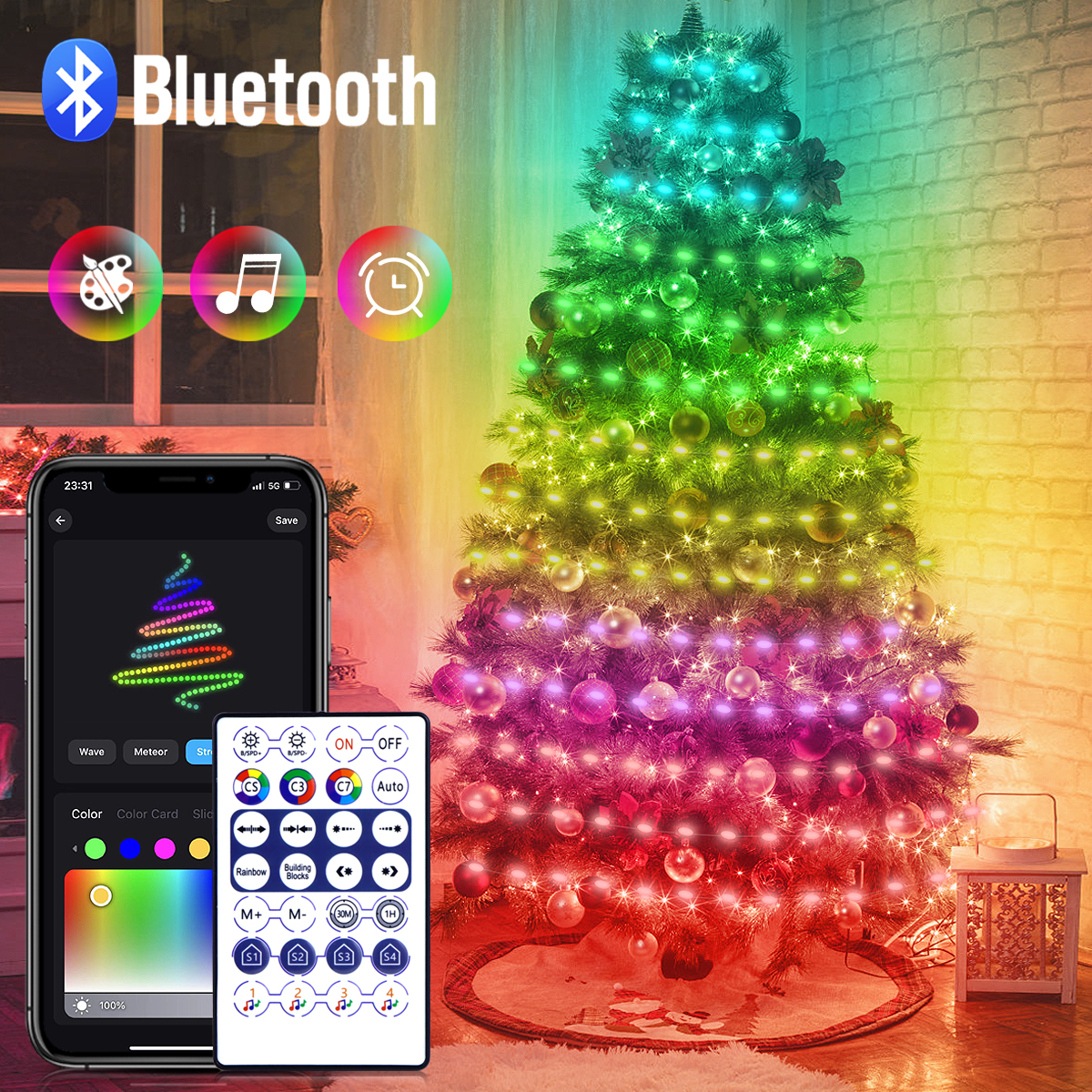 Bluetooth RGB LED String Light - مراجعة Smart Garden Festoon Lights وسعره