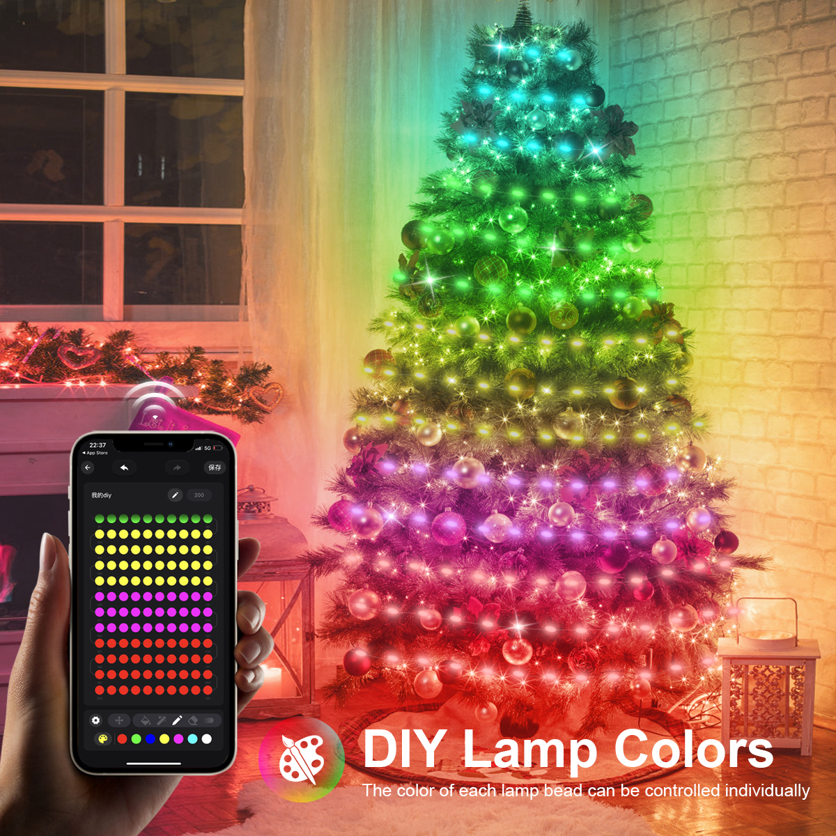 Bluetooth RGB LED String Light - مراجعة Smart Garden Festoon Lights وسعره