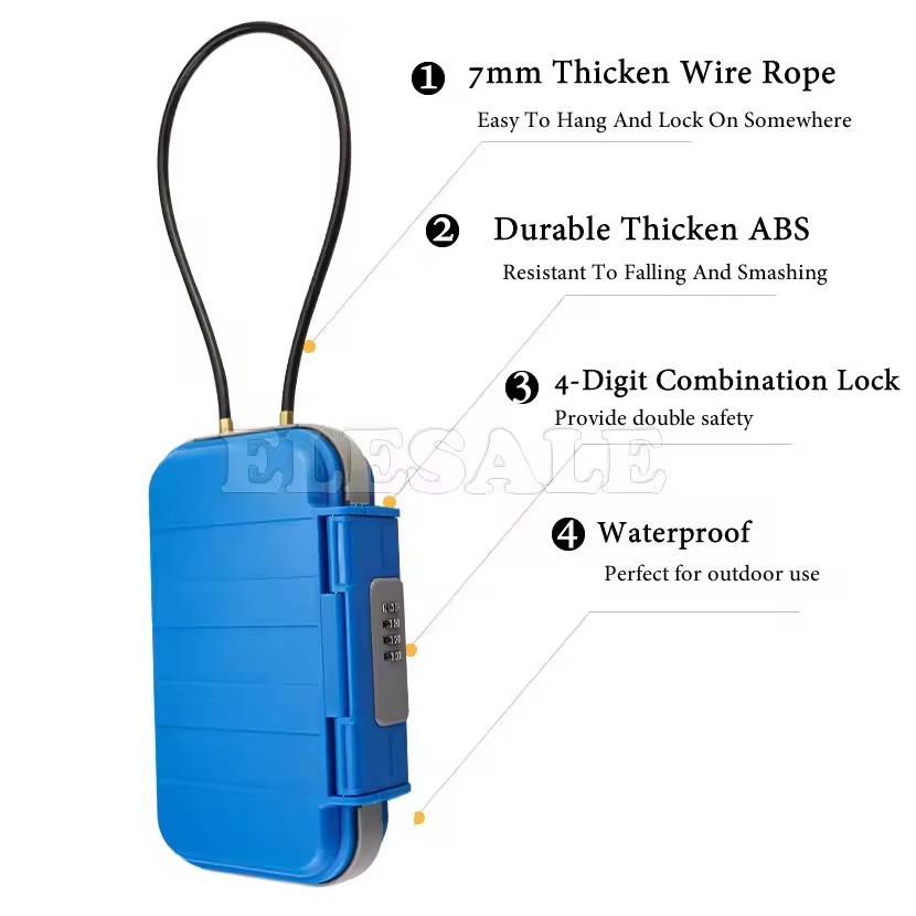 Creative Portable 4-digit Comb - مراجعة Smart Garden Gate Lock وسعره