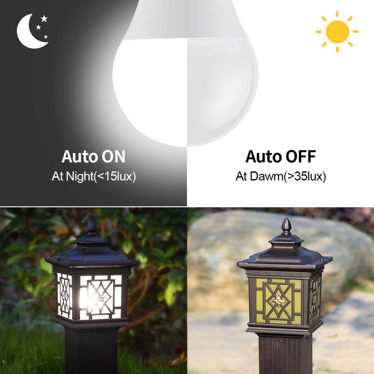 AC110V/220V Day Night Light Au - مراجعة Smart Garden Festoon Lights وسعره