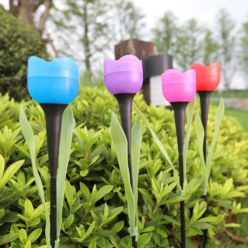 1Pcs Garden Tulip Flower Shape - مراجعة Smart Garden Light Camera وسعره