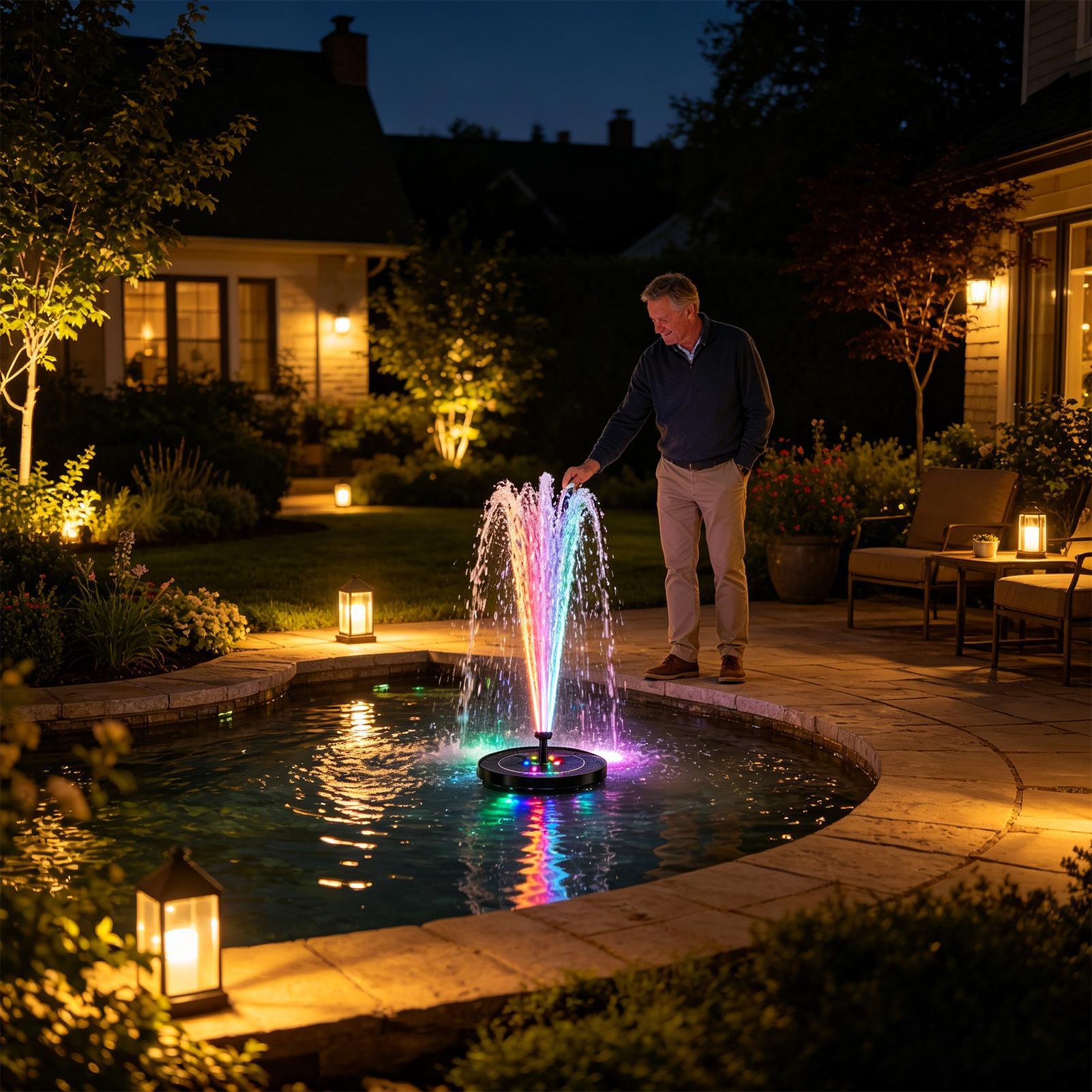 Floating Solar Bird Bath Fount - مراجعة Smart Garden Light Camera وسعره