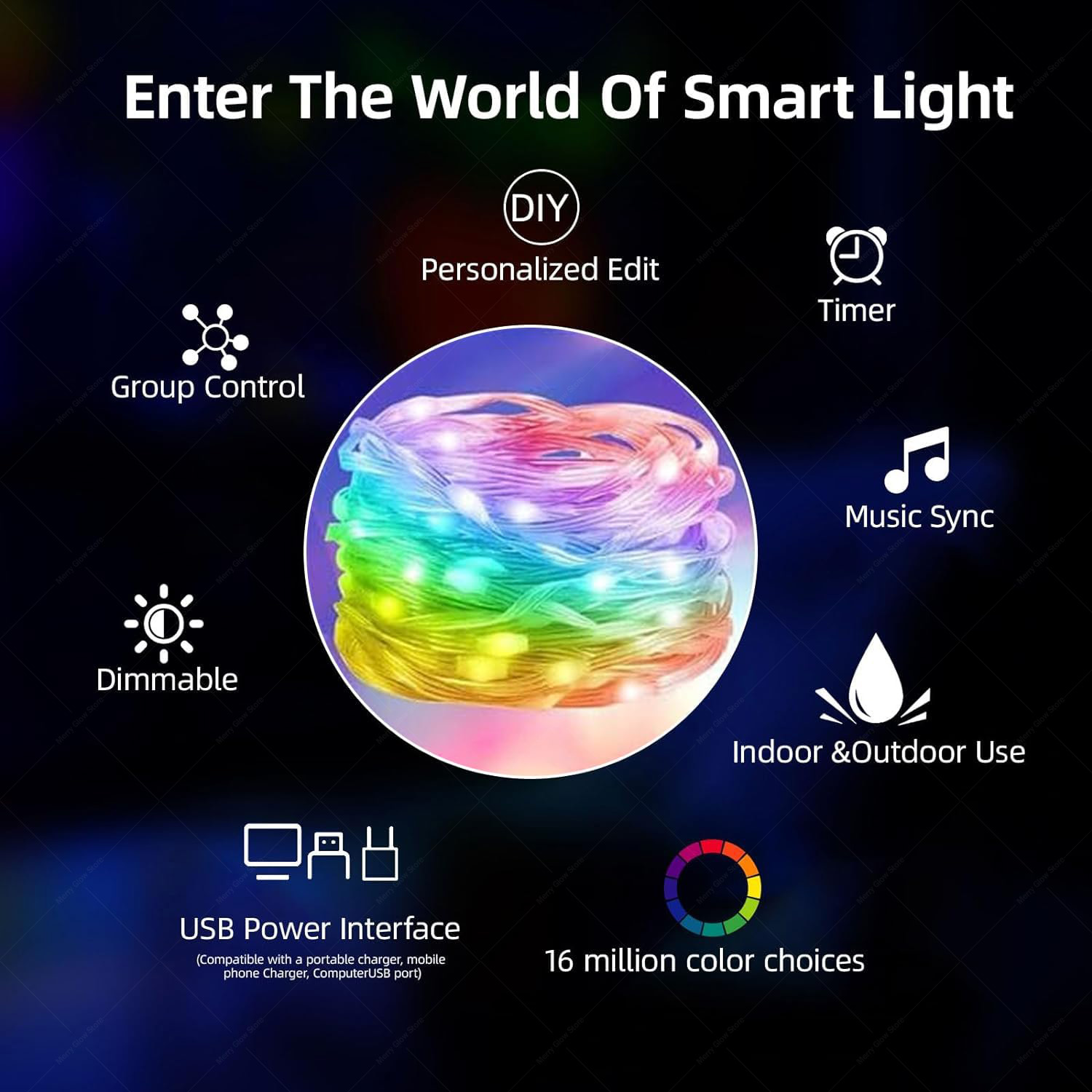 10M LED String Light Smart Blu - مراجعة Smart Garden Festoon Lights وسعره