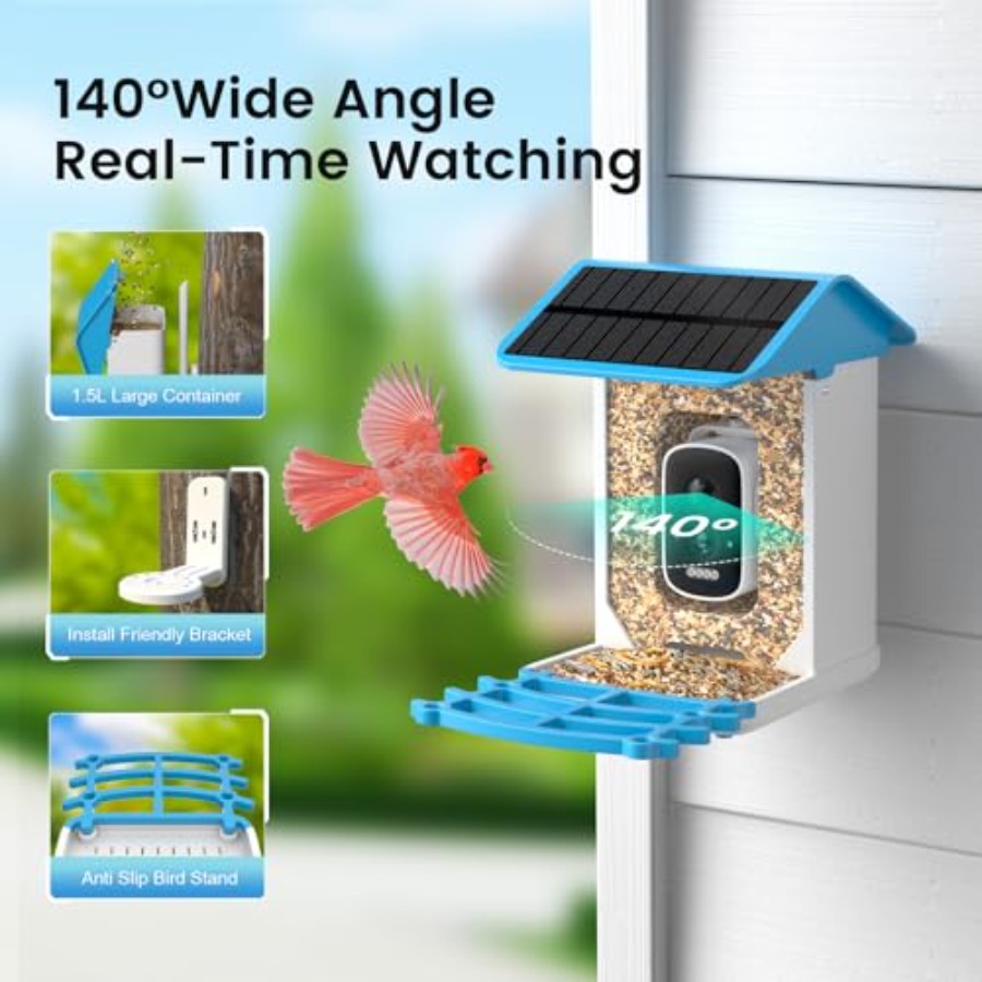 Smart Bird Feeder with Camera, - مراجعة Smart Bird Feeder Camera وسعره