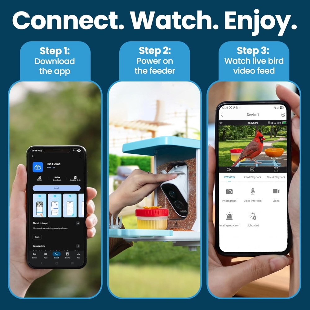 AI Smart Bird Feeder with Came - مراجعة Smart Bird Feeder Camera وسعره