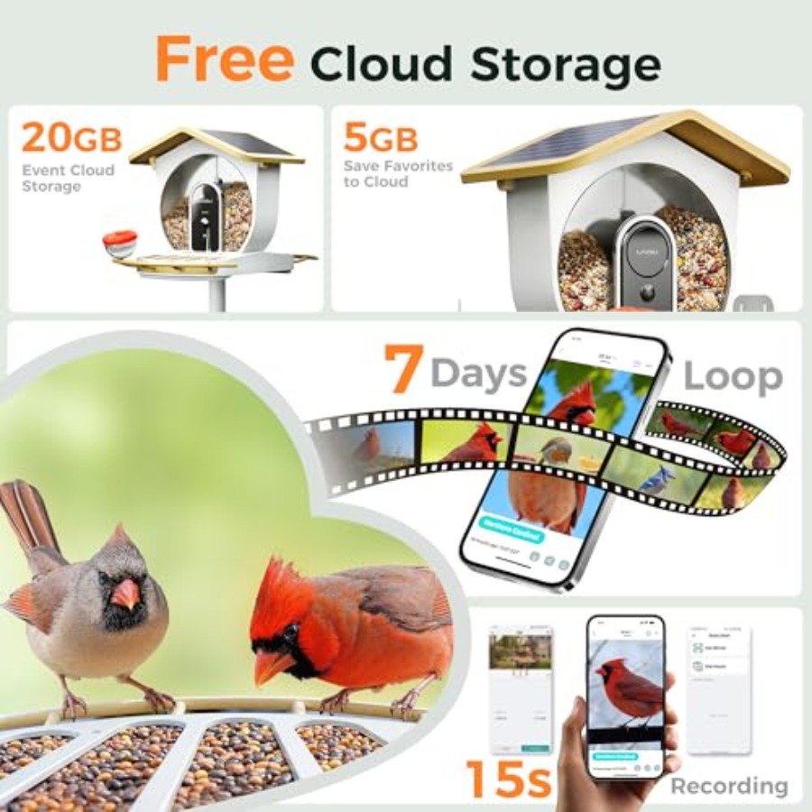 Smart Bird Feeder with Dual Ca - مراجعة Smart Bird Feeder Camera وسعره