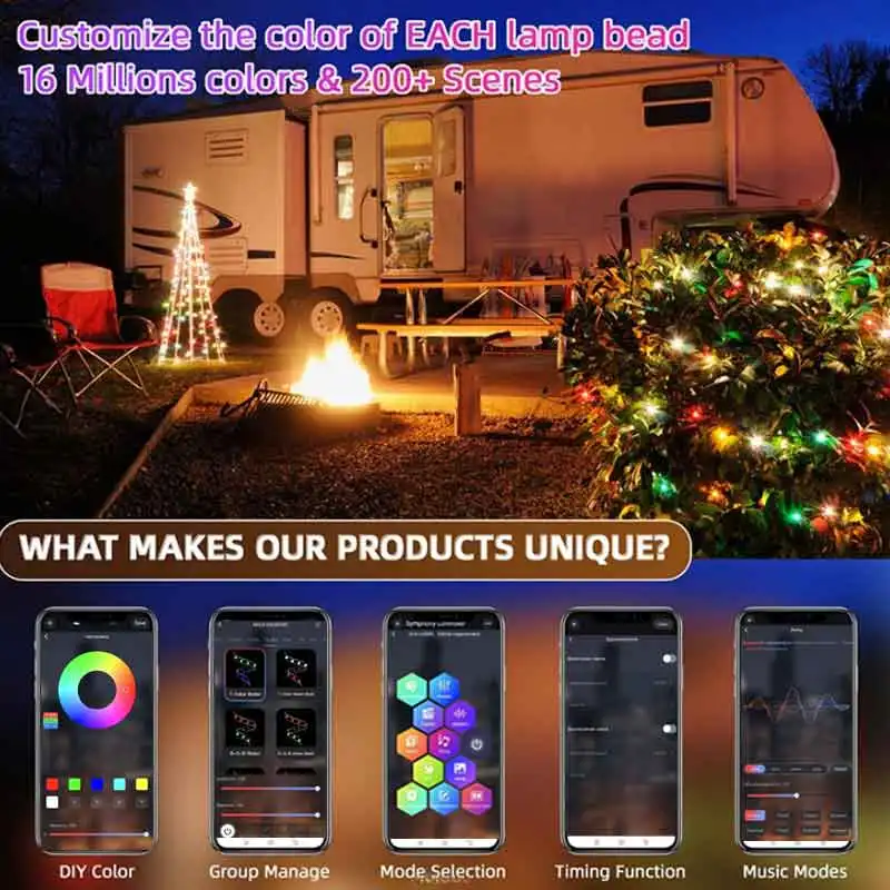 Led Fairy Light Strip Christma - مراجعة Smart Garden Festoon Lights وسعره