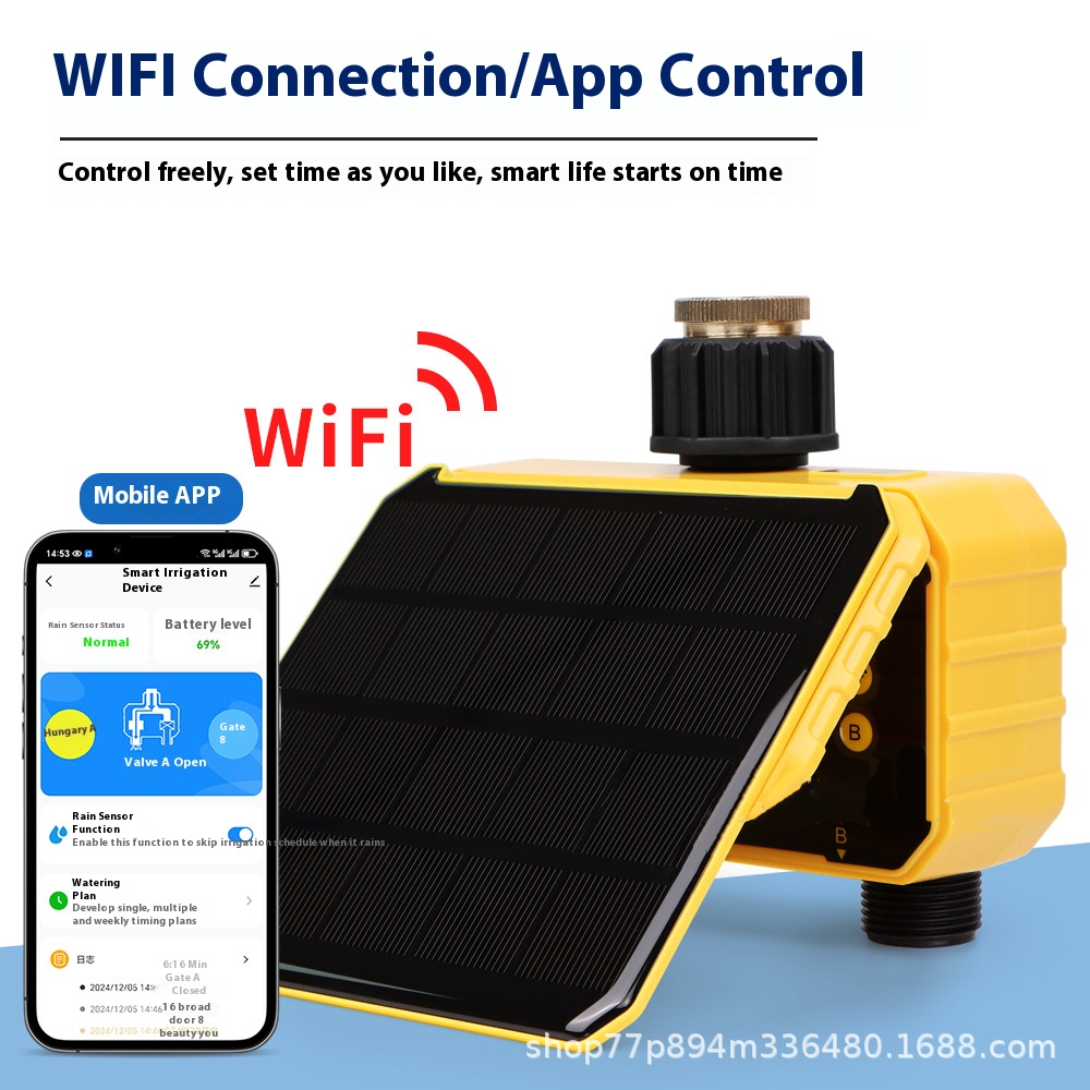 Ranlraka e Solar Powered WiFi  - مراجعة Smart Garden Watering Can وسعره