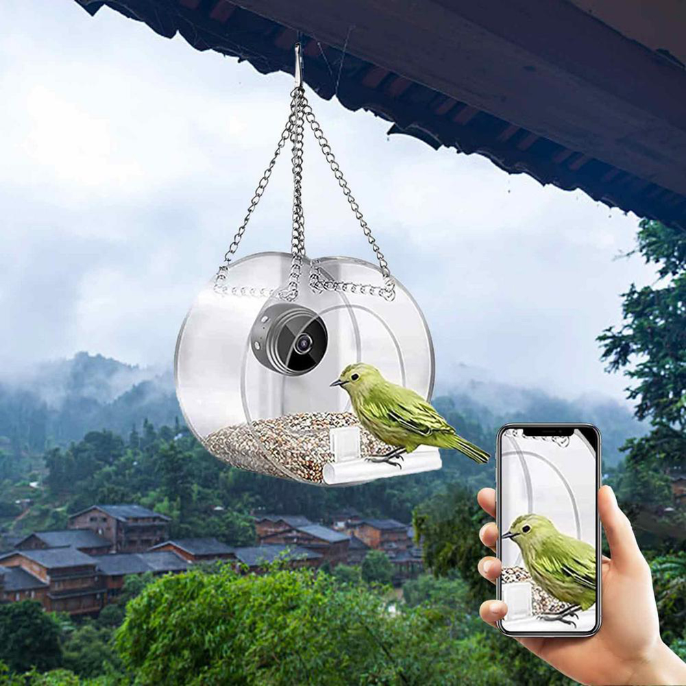 Smart Feeding House Acrylic wi - مراجعة Smart Bird Feeder Camera وسعره