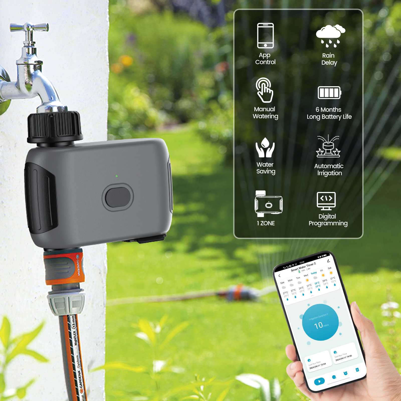 Insoma Wifi Sprinkler Timer Au - مراجعة Smart Garden Watering Can وسعره