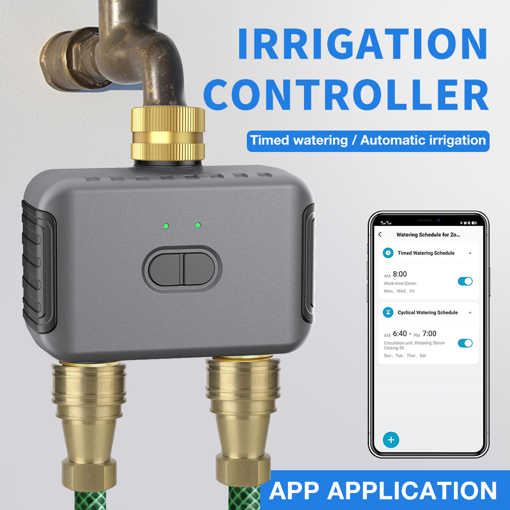 Tuya 2 Zone Watering Timer Gar - مراجعة Smart Gardening وسعره