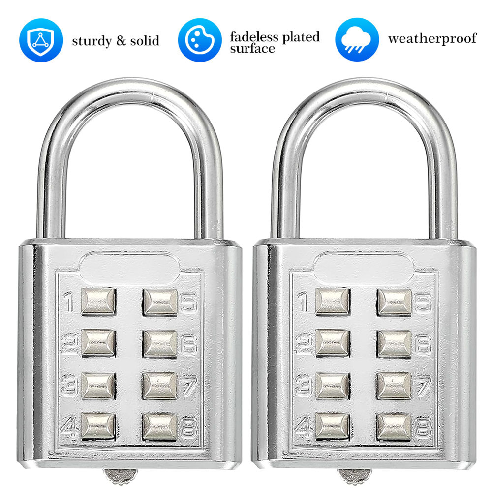 8 Digit Padlock Outdoor Waterp - مراجعة Smart Garden Gate Lock وسعره